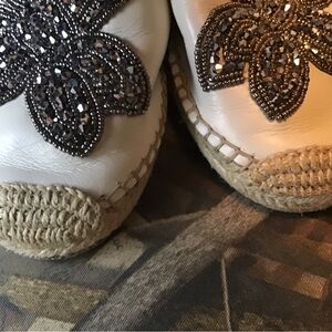 Marc fisher slip on flat mules soft leather sz 9.5